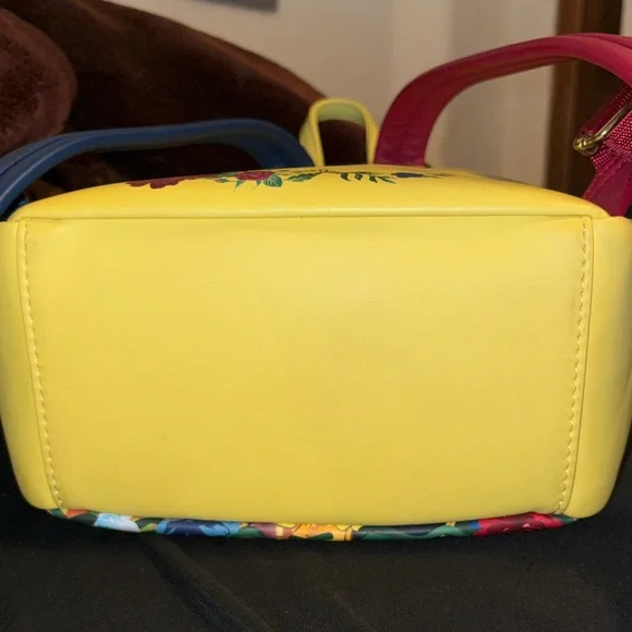 Loungefly Beauty and the Beast Backpack - Yellow and Blue - Picture 7 of 11